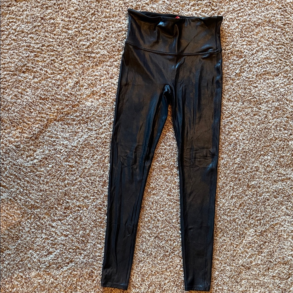 SPANX Black Leggings with Red Tag
